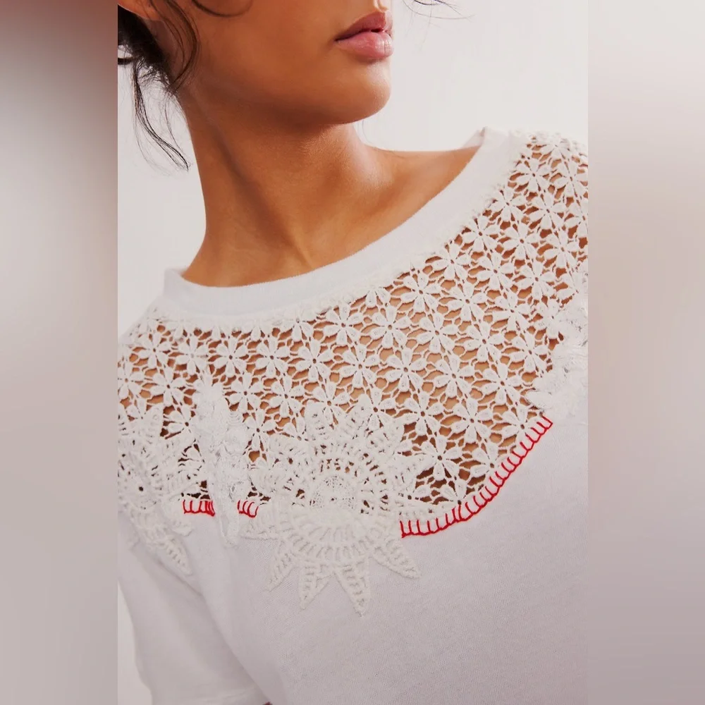 Free People Carly Twisted Tee NEW